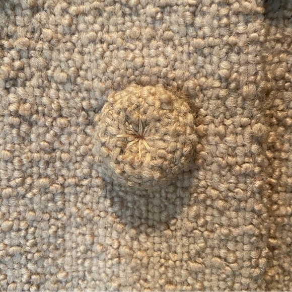 Vintage Berona tan beige swing Wool coat with white mink collar estimated sz M/L - Picture 13 of 17